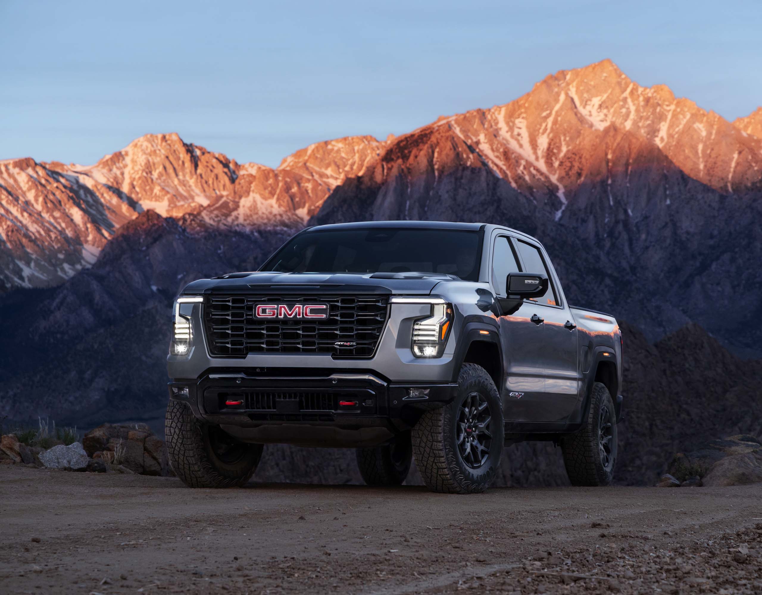 2027 GMC Sierra 1500 AT4X off road truck in Sterling Metallic