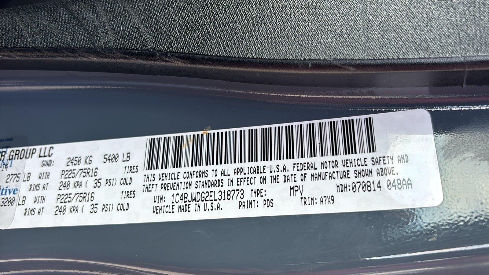 2014 Jeep Wrangler Unlimited Sport