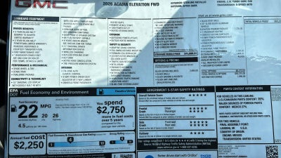 2026 GMC Acadia Elevation