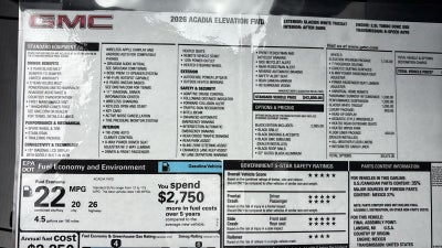 2026 GMC Acadia Elevation