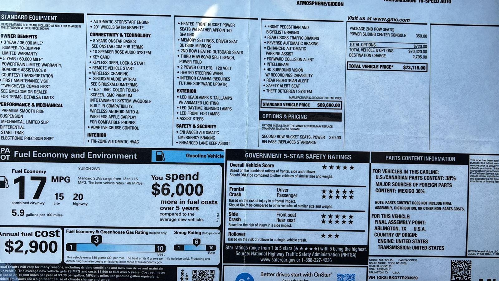 2026 GMC Yukon Elevation