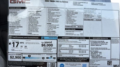 2026 GMC Yukon Elevation