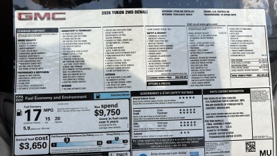 2026 GMC Yukon Denali