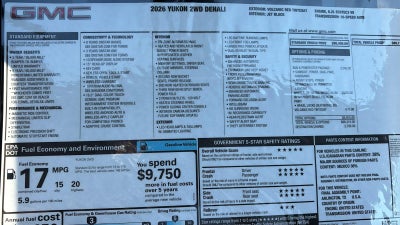 2026 GMC Yukon Denali