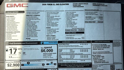 2026 GMC Yukon XL Elevation
