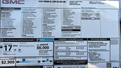 2026 GMC Yukon XL Elevation