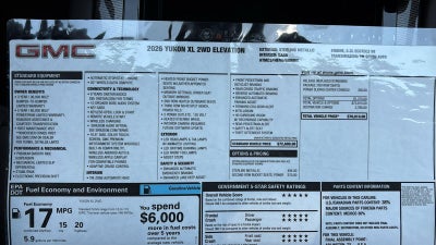 2026 GMC Yukon XL Elevation