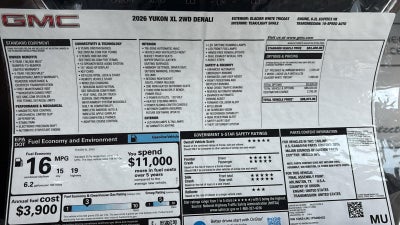 2026 GMC Yukon XL Denali