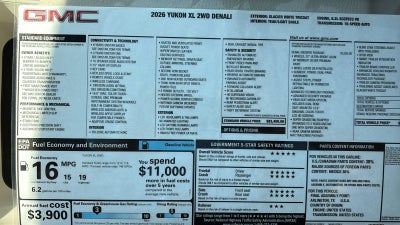 2026 GMC Yukon XL Denali