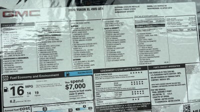 2026 GMC Yukon XL AT4
