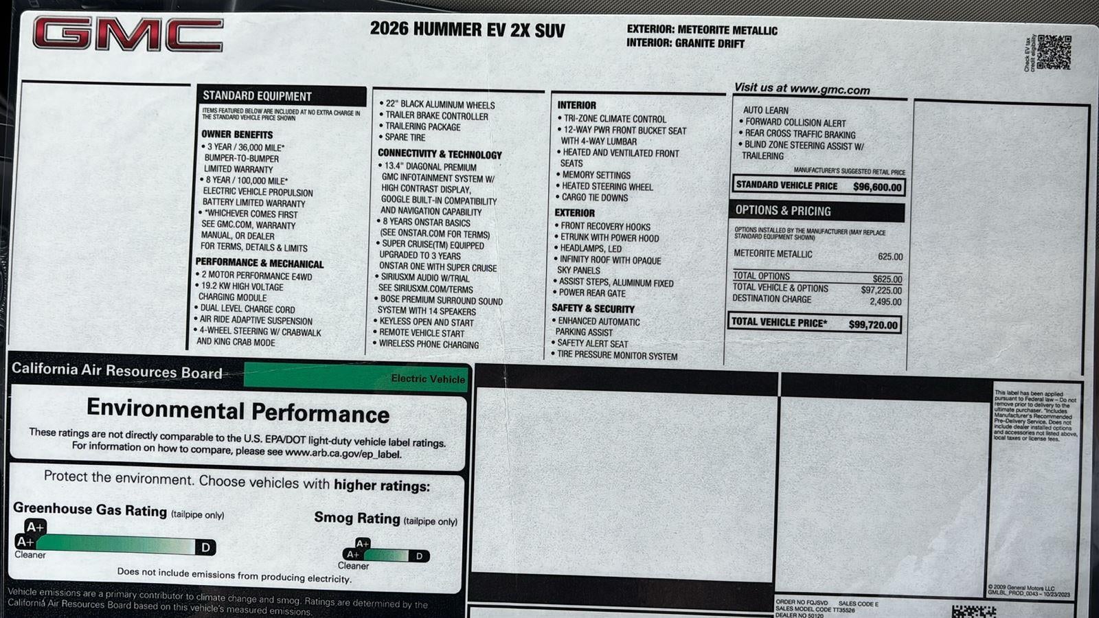 2026 GMC HUMMER EV SUV 2X