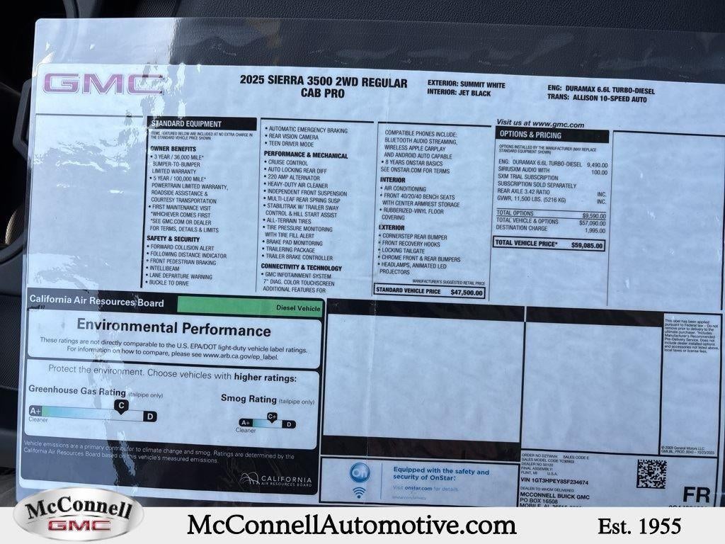 2025 GMC Sierra 3500 HD Pro