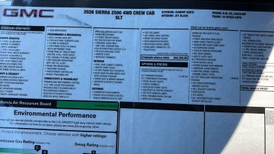 2026 GMC Sierra 2500 HD SLT