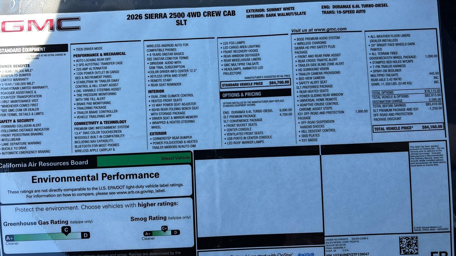 2026 GMC Sierra 2500 HD SLT