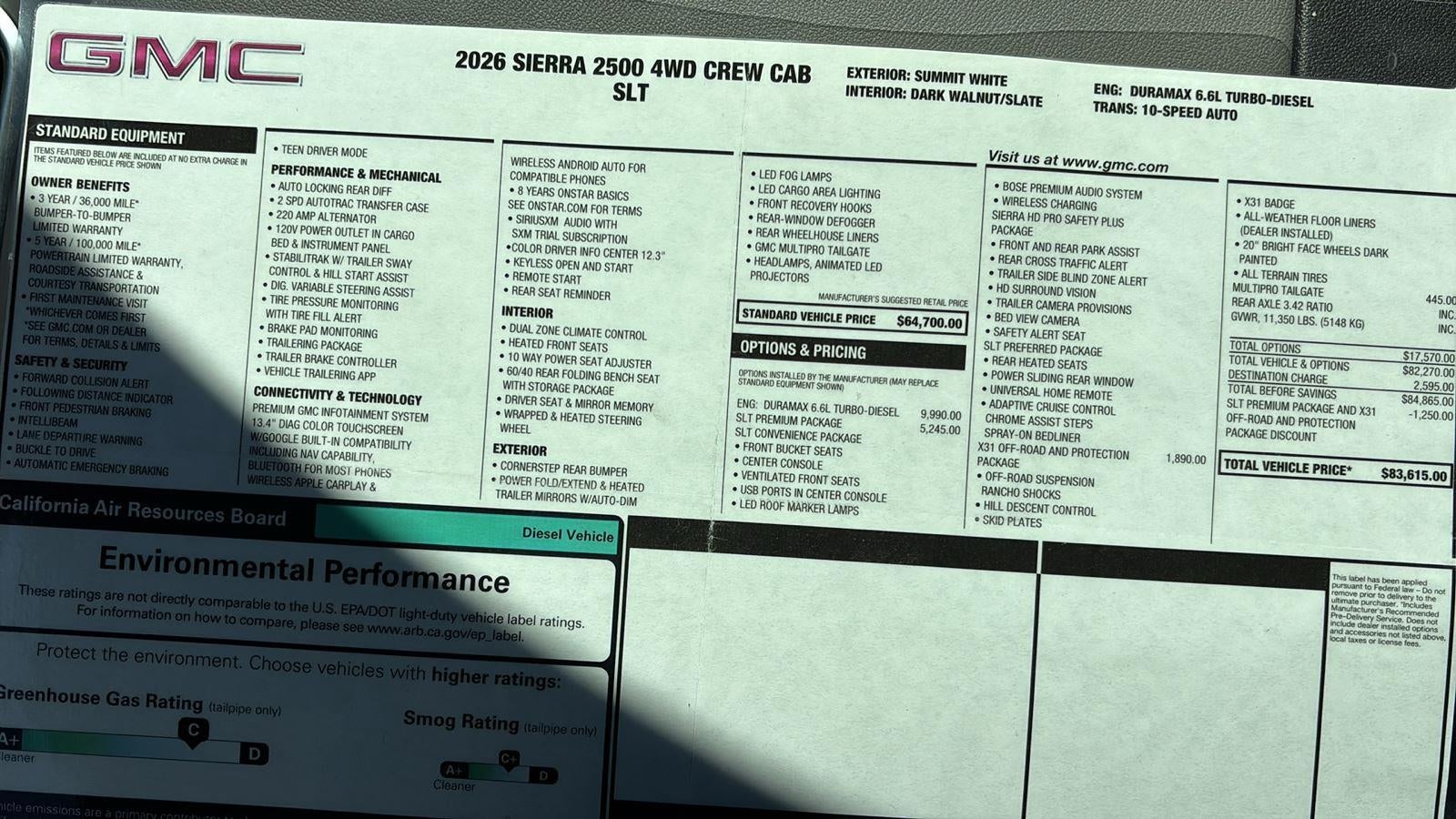 2026 GMC Sierra 2500 HD SLT