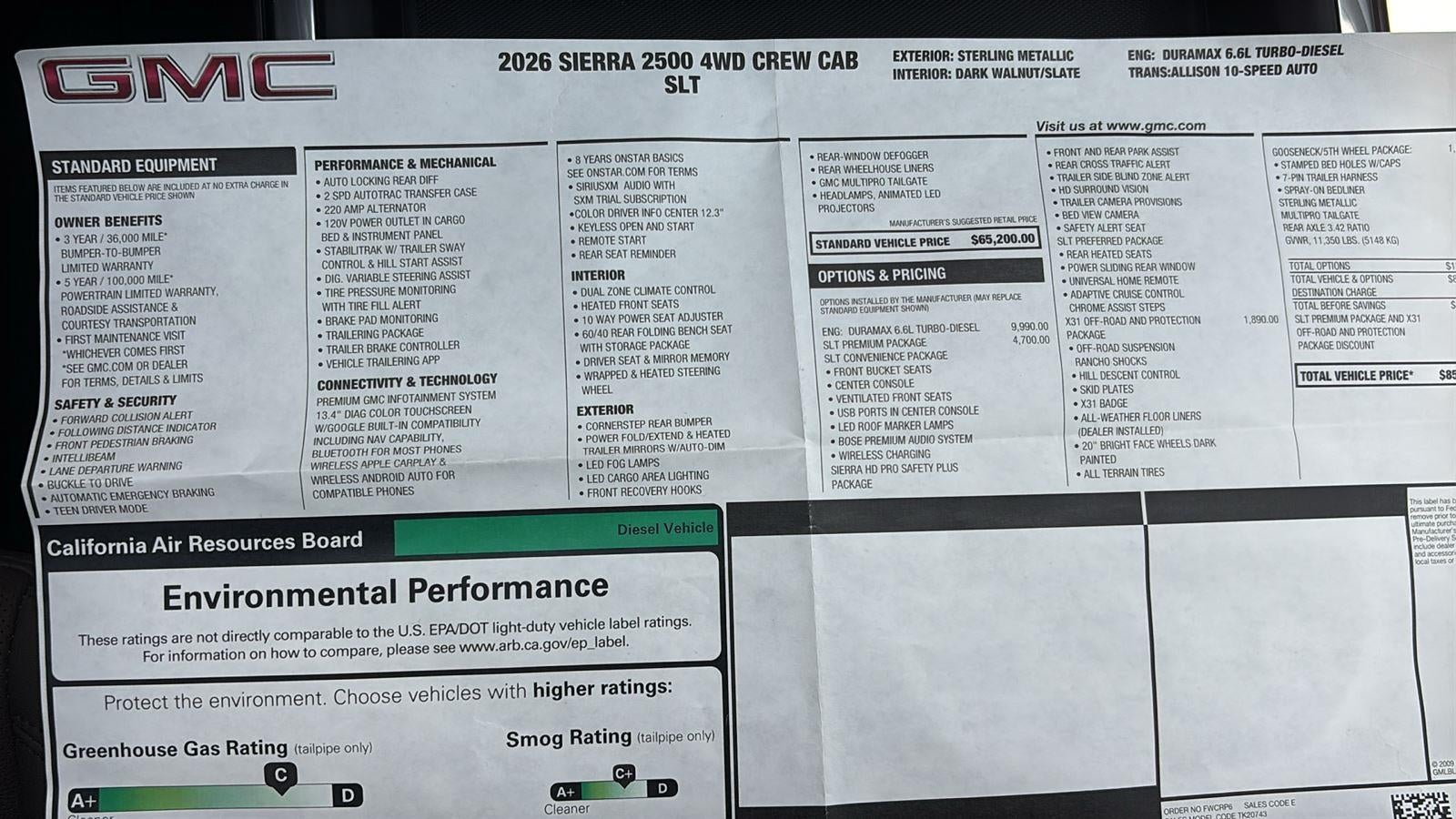 2026 GMC Sierra 2500 HD SLT
