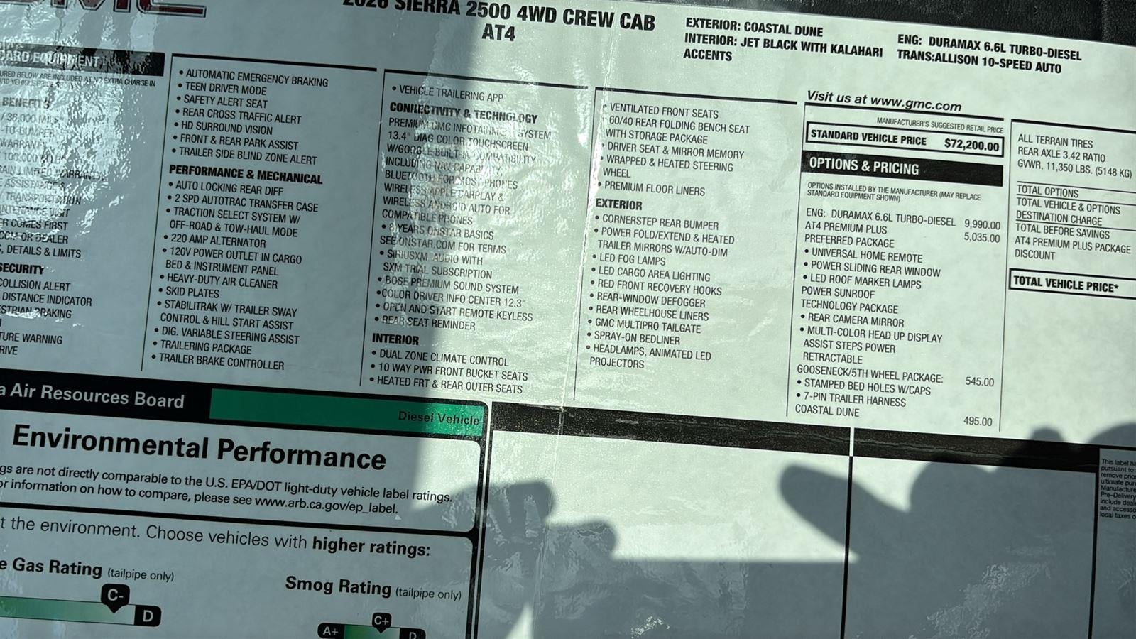 2026 GMC Sierra 2500 HD AT4