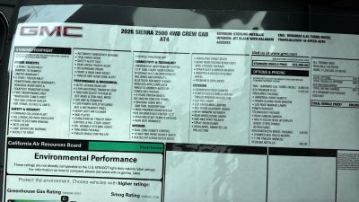 2026 GMC Sierra 2500 HD AT4