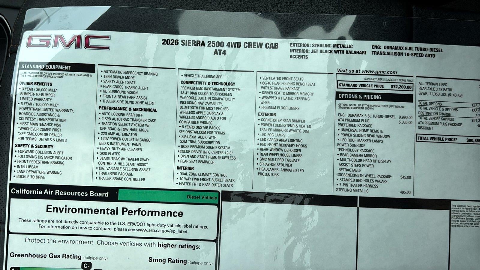 2026 GMC Sierra 2500 HD AT4