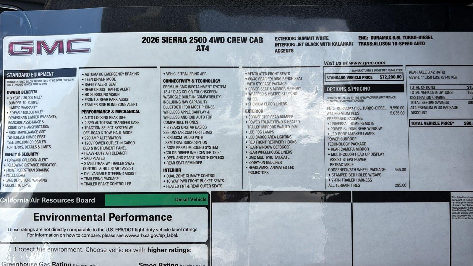 2026 GMC Sierra 2500 HD AT4
