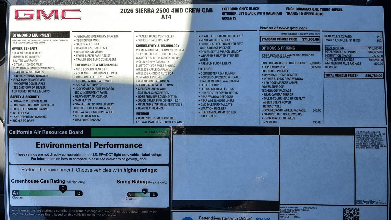 2026 GMC Sierra 2500 HD AT4