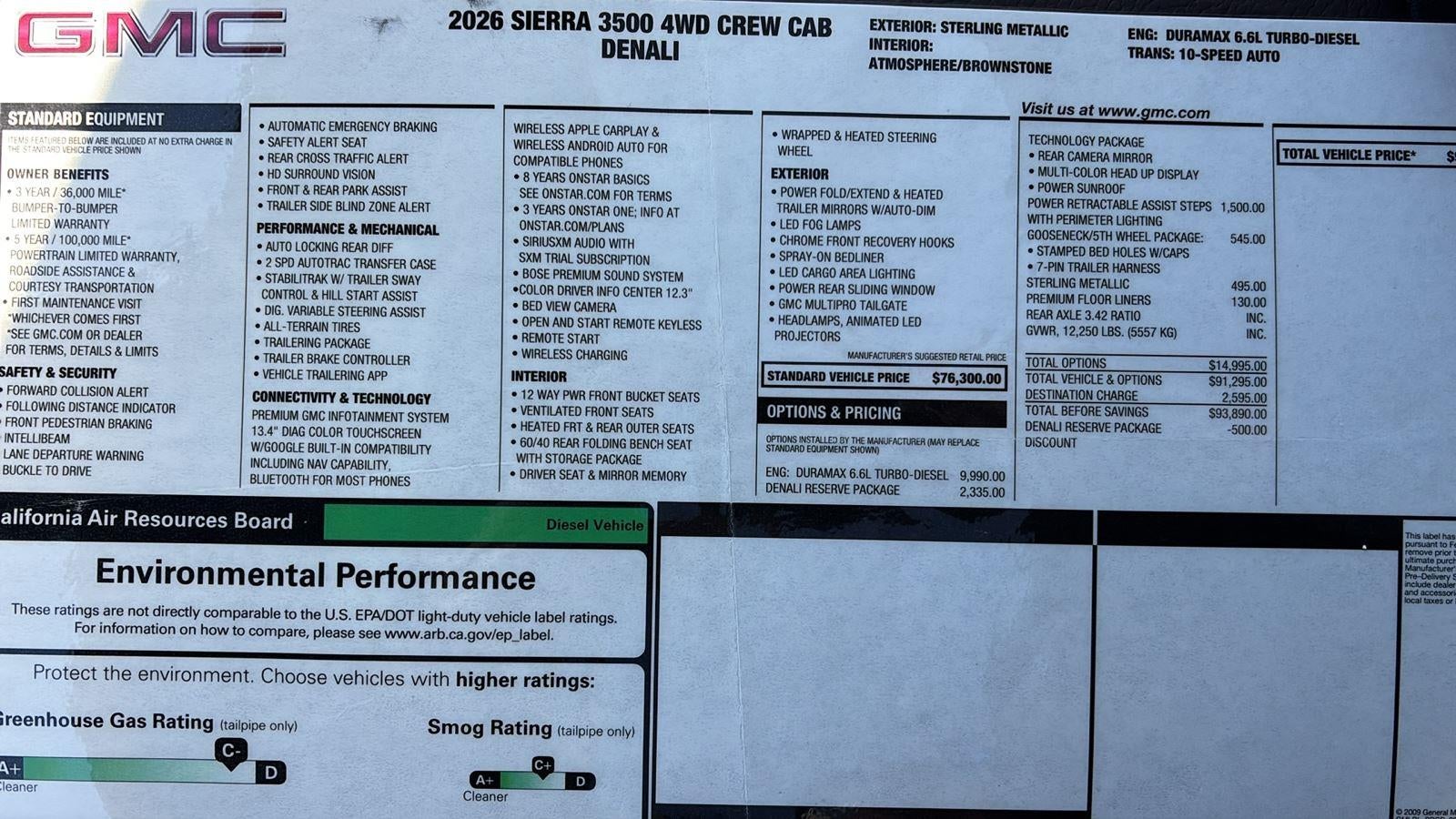 2026 GMC Sierra 3500 HD Denali