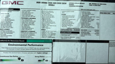 2026 GMC Sierra 3500 HD Denali DRW