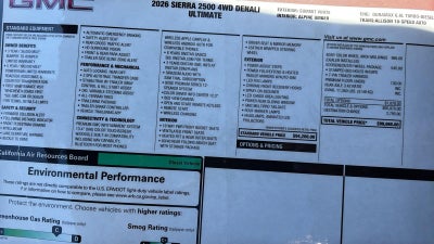 2026 GMC Sierra 2500 HD Denali Ultimate