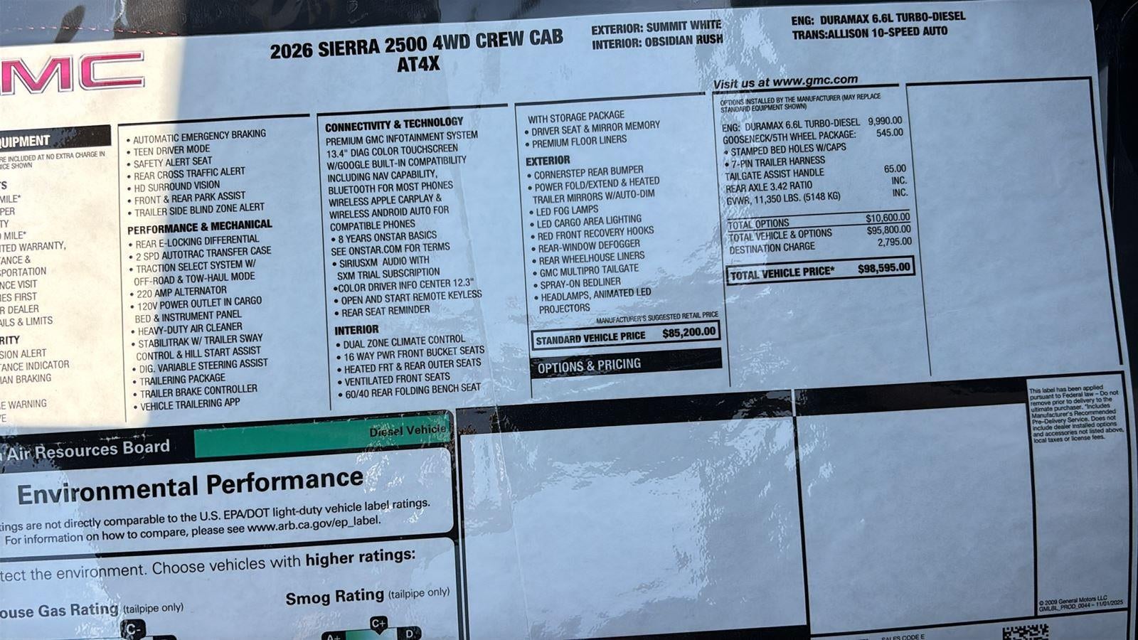 2026 GMC Sierra 2500 HD AT4X