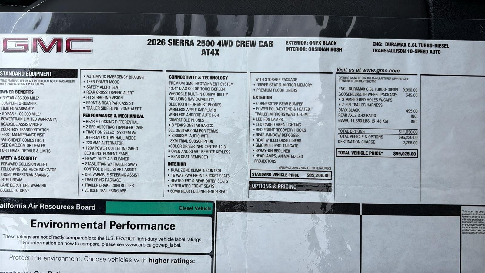 2026 GMC Sierra 2500 HD AT4X