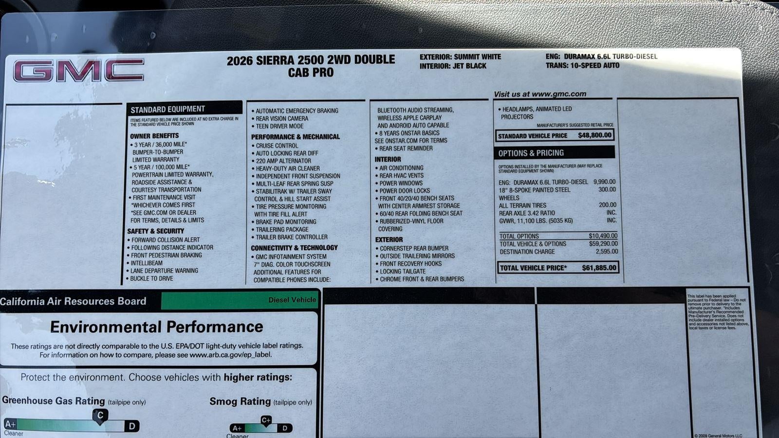 2026 GMC Sierra 2500 HD Pro