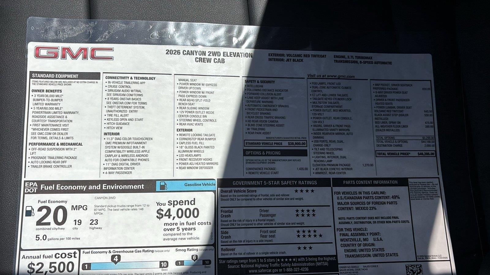 2026 GMC Canyon Elevation