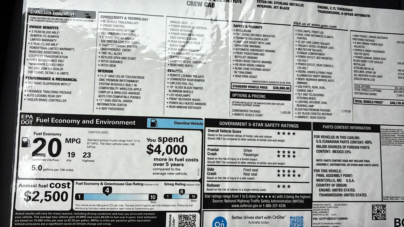 2026 GMC Canyon Elevation