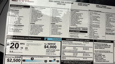 2026 GMC Canyon Elevation