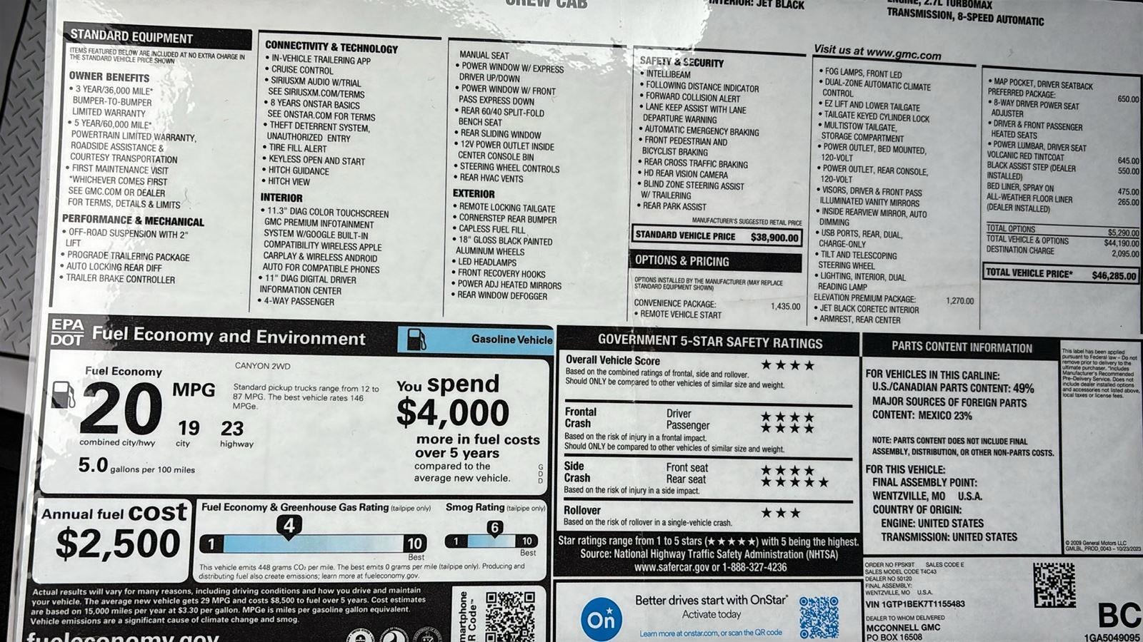 2026 GMC Canyon Elevation