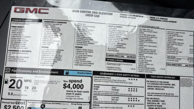 2026 GMC Canyon Elevation