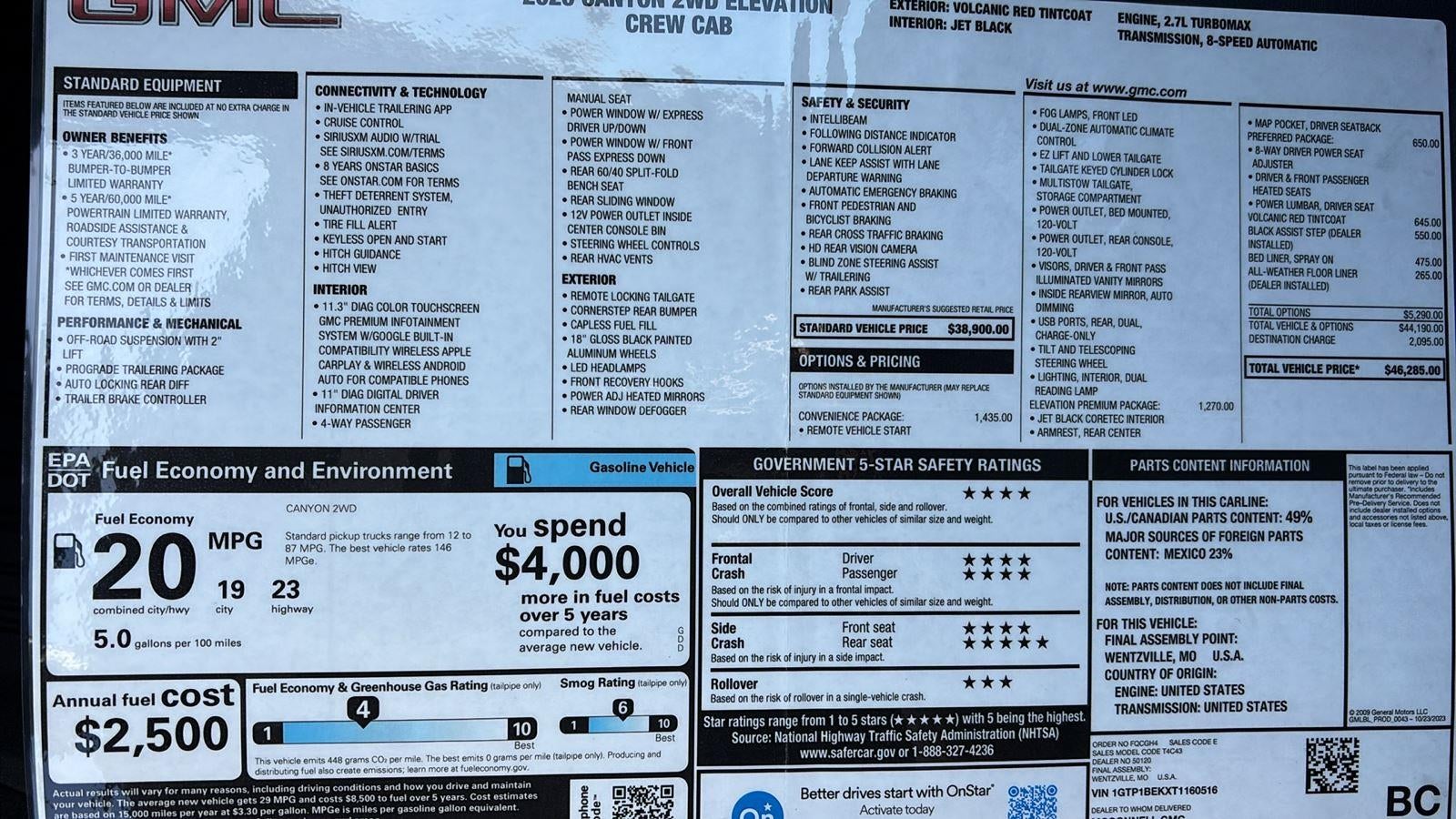 2026 GMC Canyon Elevation