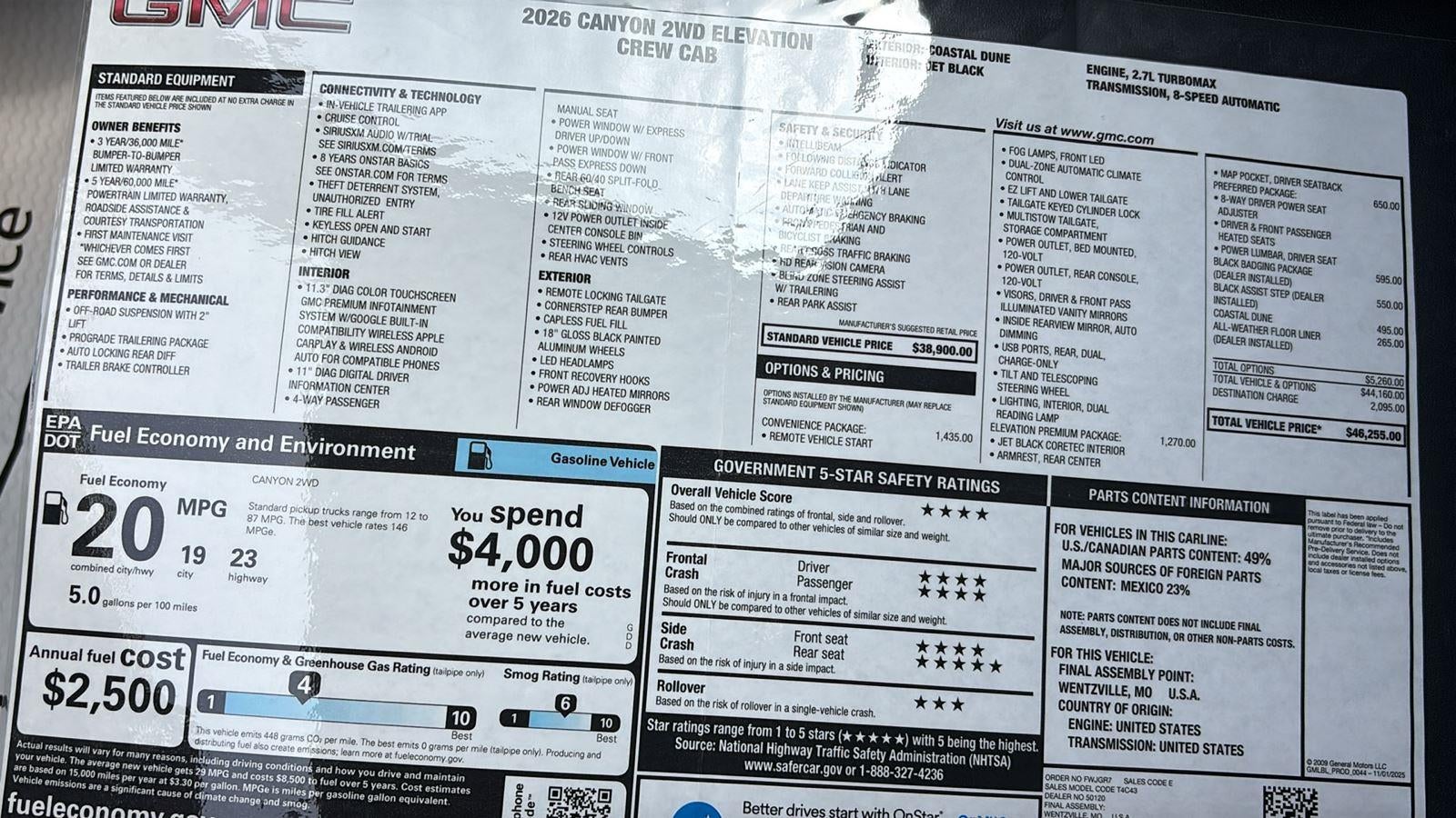 2026 GMC Canyon Elevation