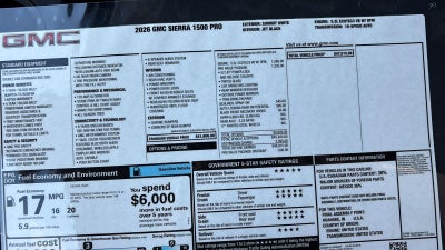 2026 GMC Sierra 1500 Pro