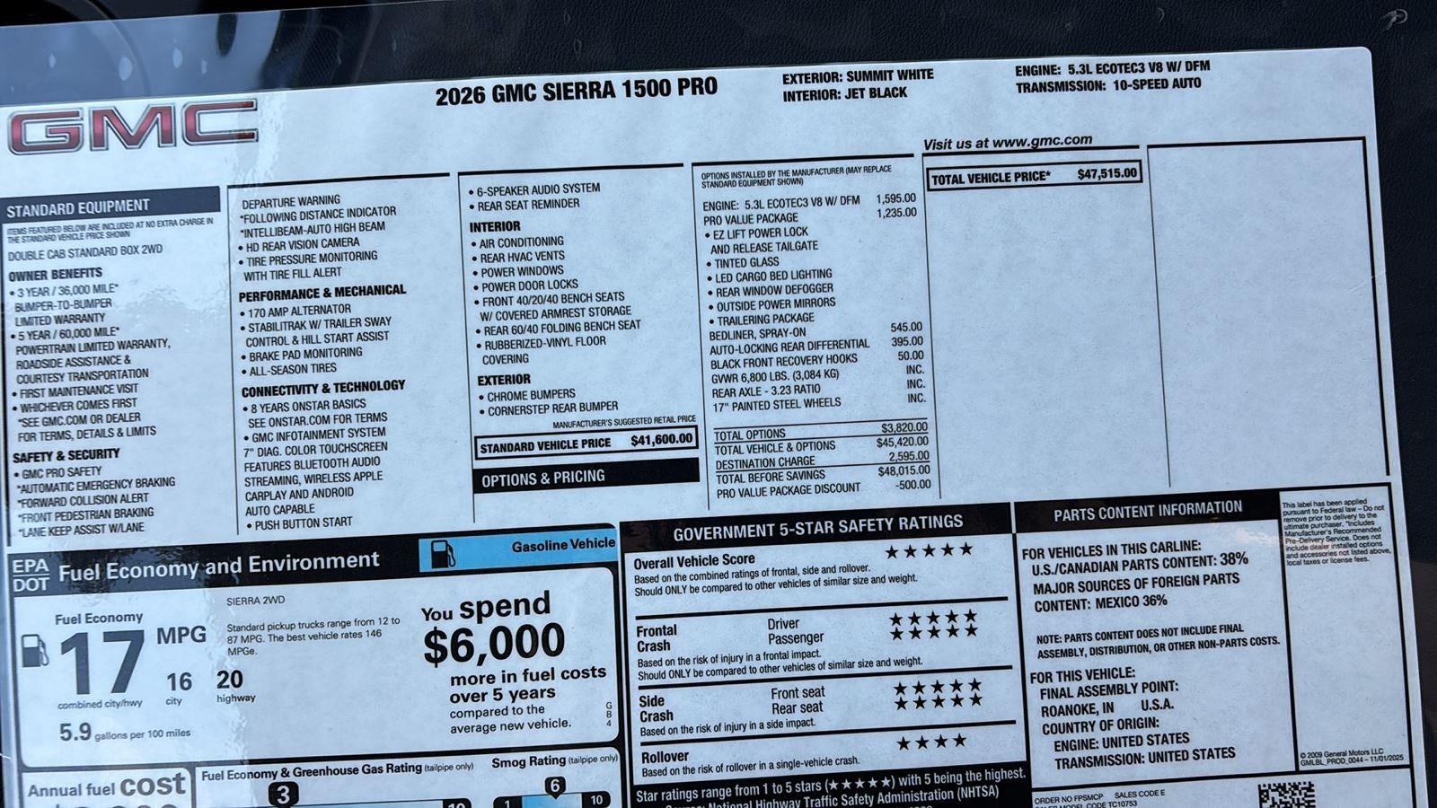 2026 GMC Sierra 1500 Pro