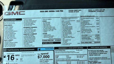 2026 GMC Sierra 1500 Pro