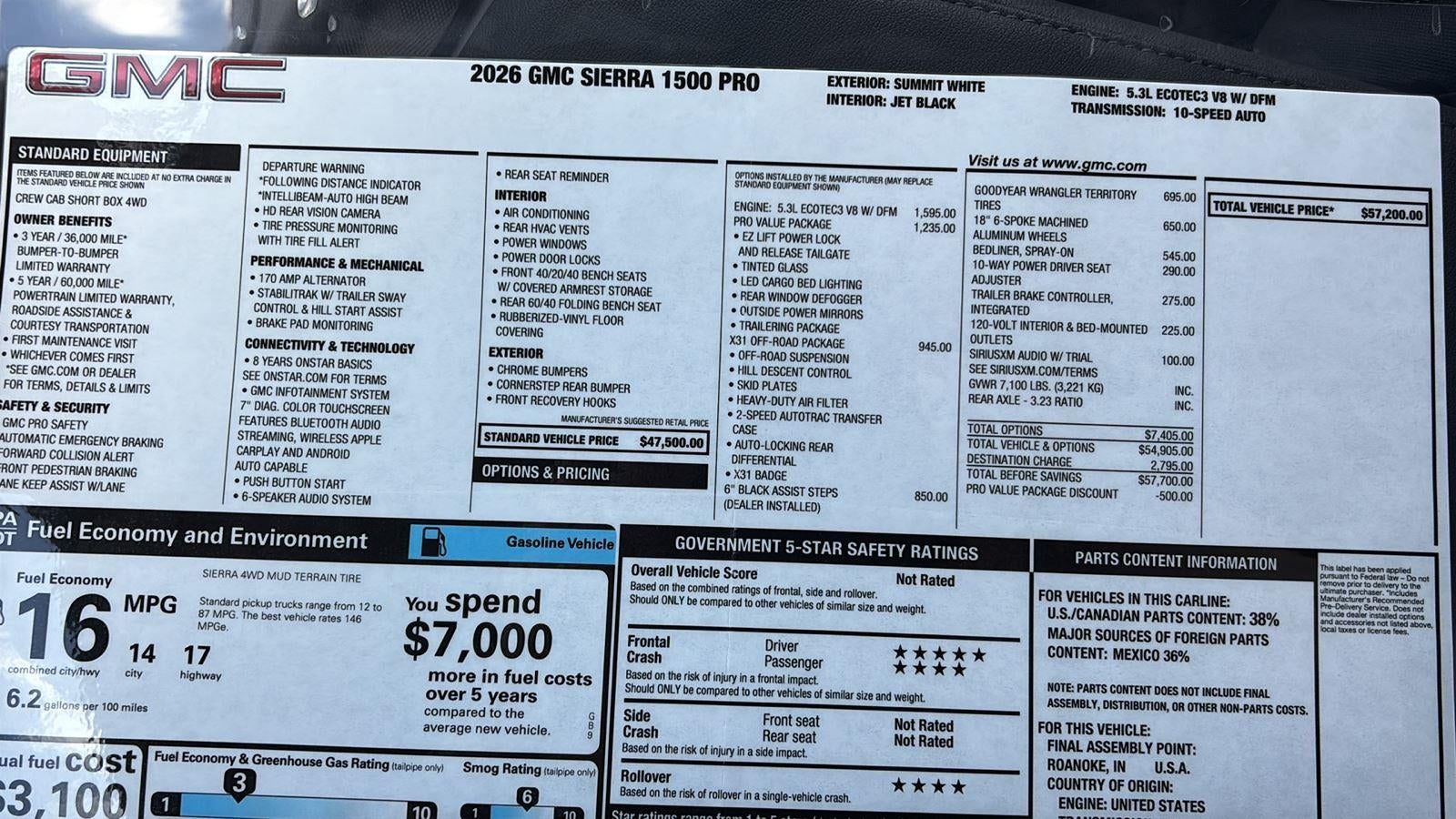 2026 GMC Sierra 1500 Pro