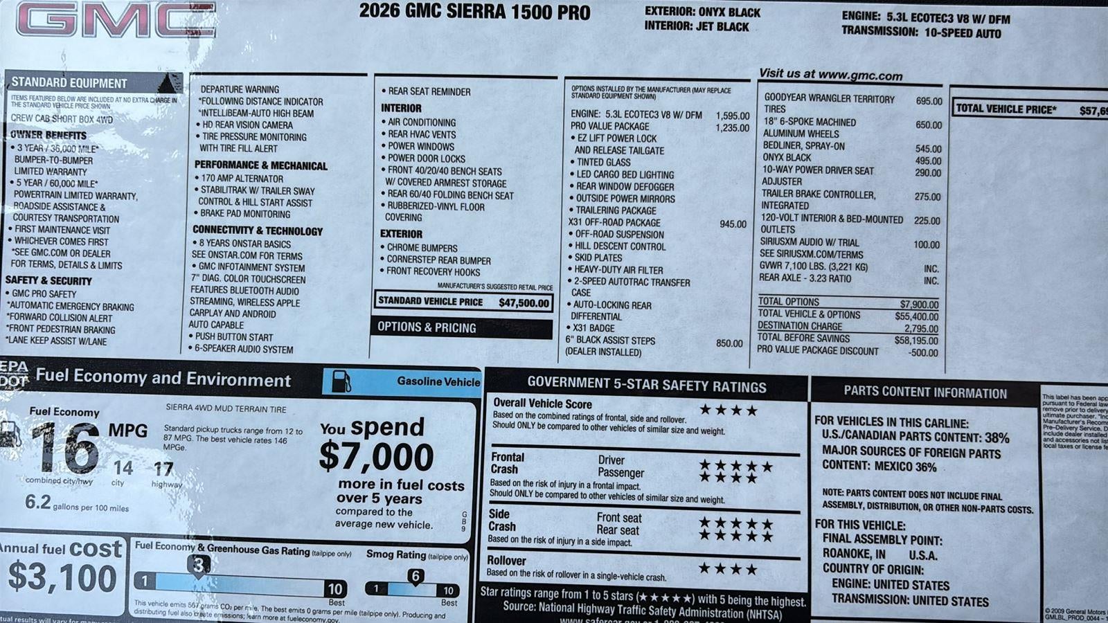 2026 GMC Sierra 1500 Pro