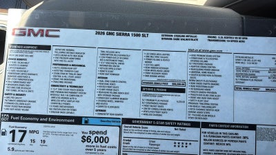 2026 GMC Sierra 1500 SLT