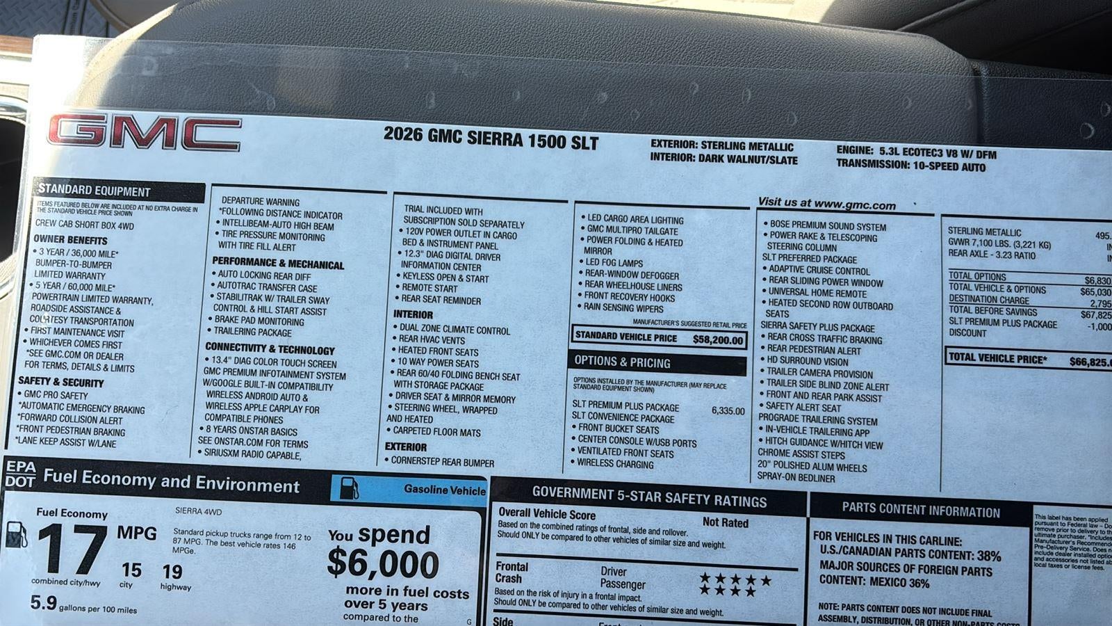 2026 GMC Sierra 1500 SLT