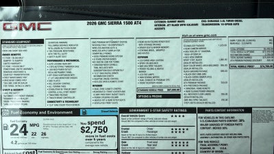 2026 GMC Sierra 1500 AT4