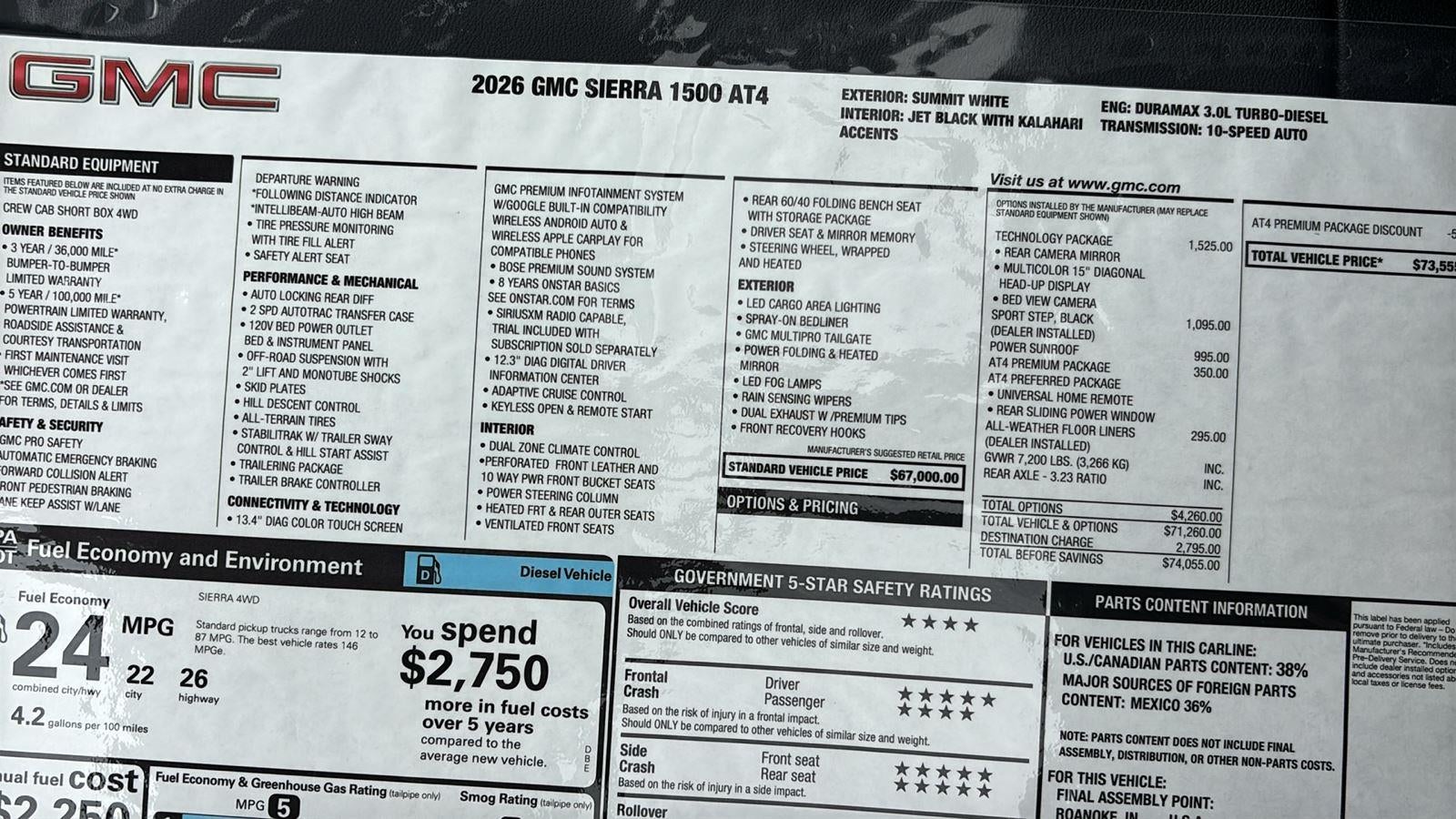 2026 GMC Sierra 1500 AT4