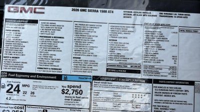 2026 GMC Sierra 1500 AT4