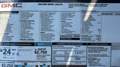 2026 GMC Sierra 1500 AT4
