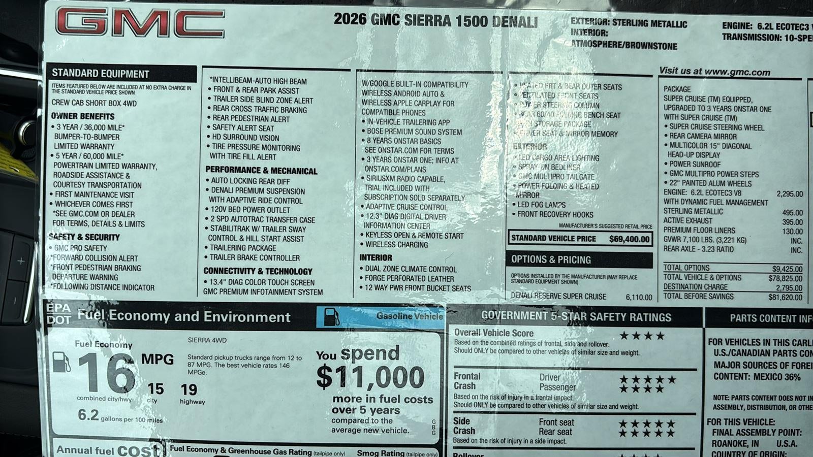 2026 GMC Sierra 1500 Denali